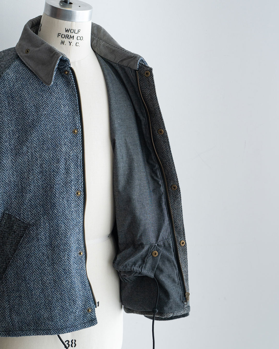 【Yoused】Old Harris Tweed Remake Jacket『Size1』③