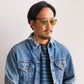 【VINTAGE】80s Browline glasses ”Made In Italy"