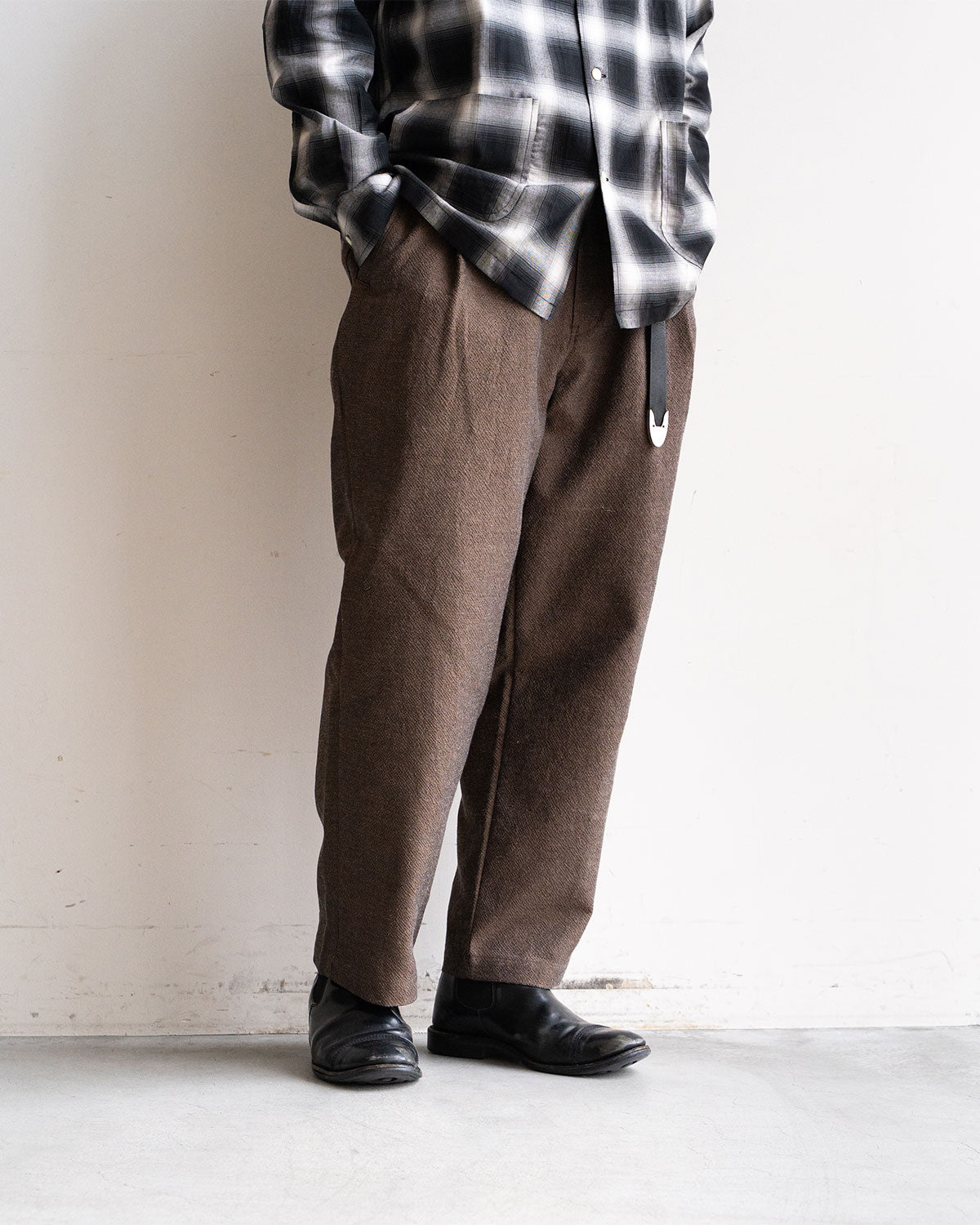 着用モデル: 身長175cm 体重69kg / 着用サイズ: 46