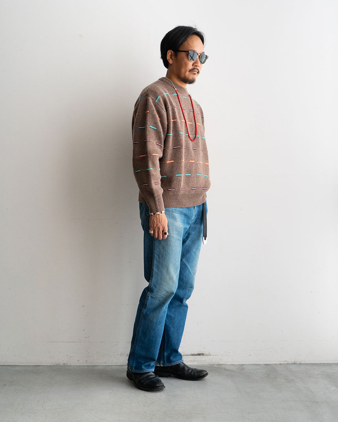 着用モデル 身長175cm　体重69kg / 着用サイズ   M / カラー BEIGE