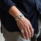 【VINTAGE】70-80s Mexican Silver Modern Art Bangle