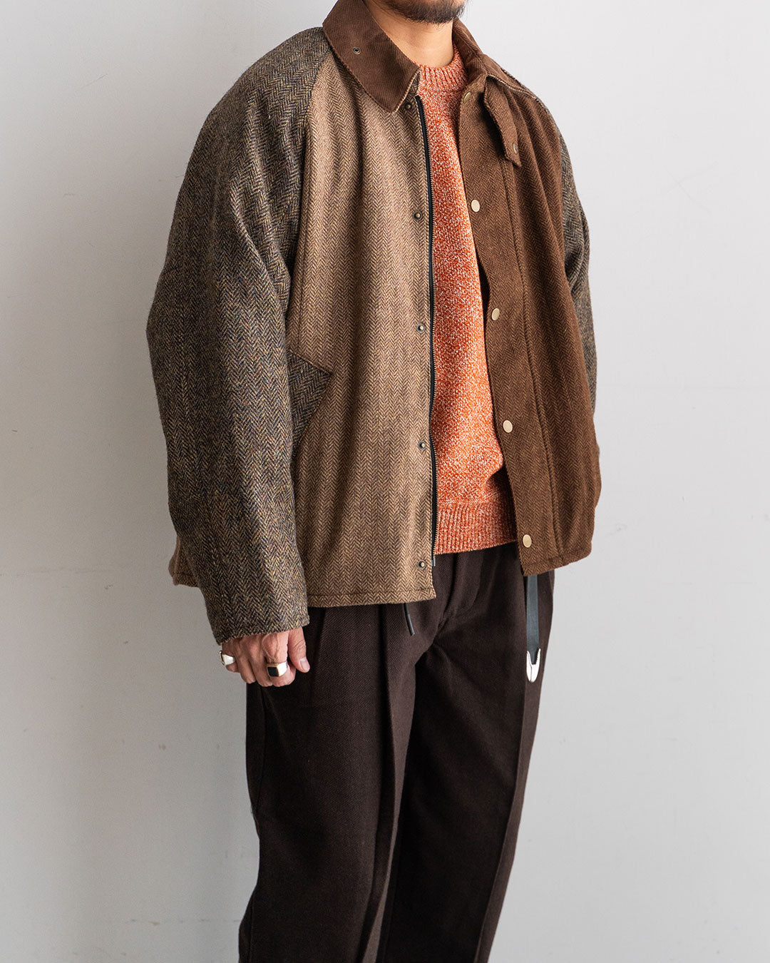 着用モデル 身長175cm　体重69kg / 着用サイズ   1 / カラー BROWN