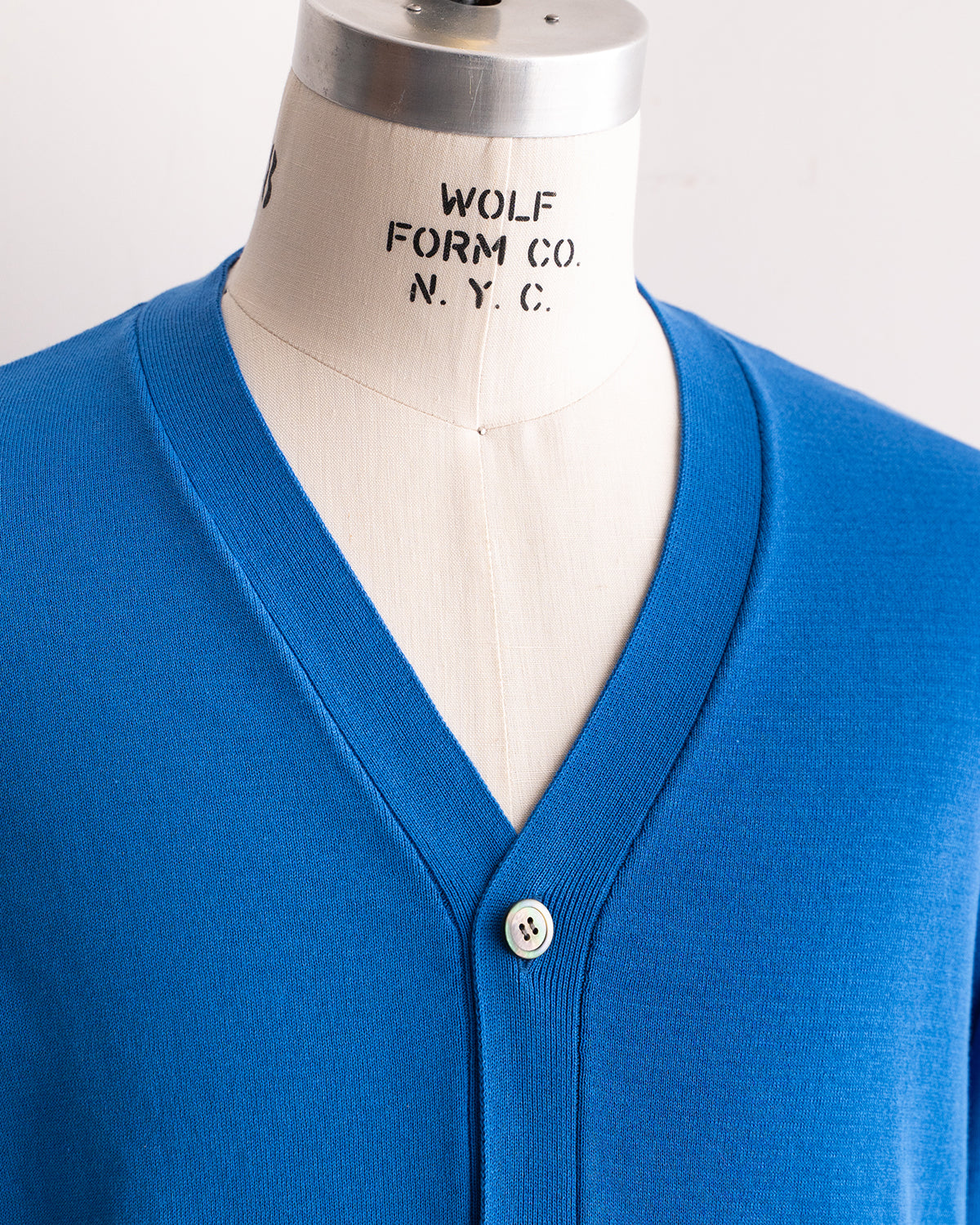 【Yonetomi】 High Twist Cotton Knit Cardigan