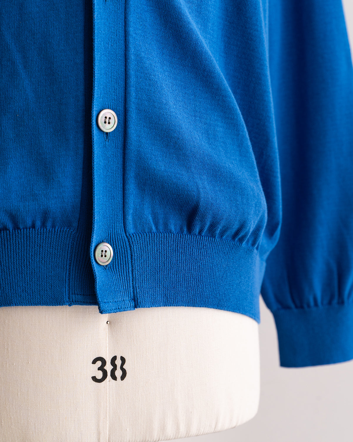 【Yonetomi】 High Twist Cotton Knit Cardigan