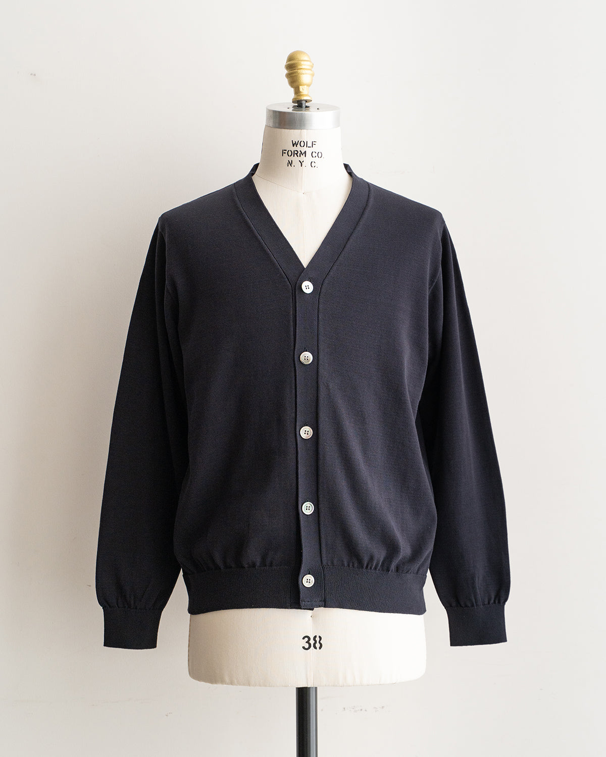 【Yonetomi】 High Twist Cotton Knit Cardigan