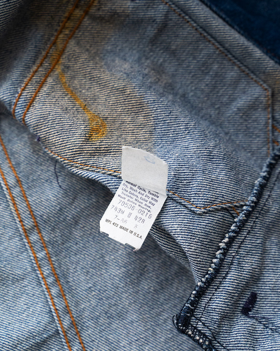 【VINTAGE】90s Levis 70506 Denim Jacket 『Good Size』＆『Made In USA』②