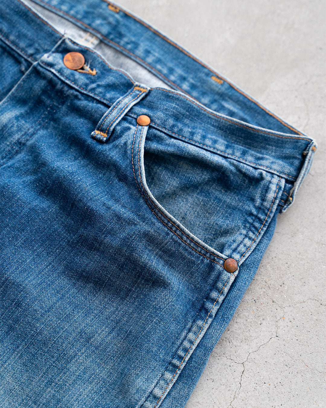 【VINTAGE】70s Wrangler 13MWZ Denim Pants "Good Fade"
