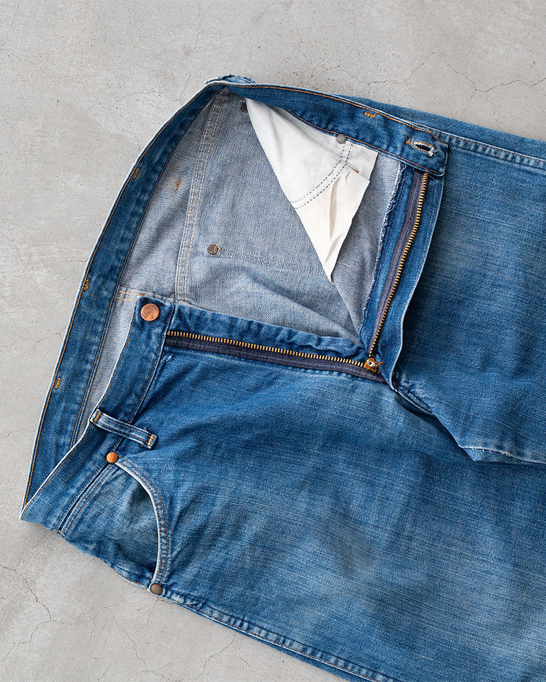 【VINTAGE】70s Wrangler 13MWZ Denim Pants "Good Fade"