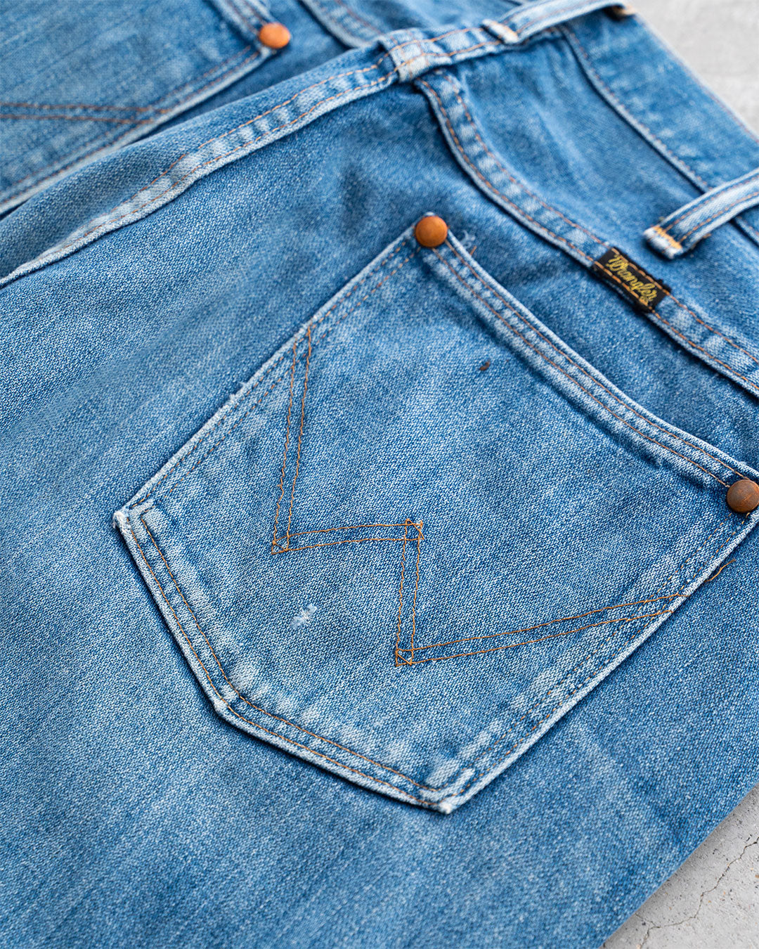 【VINTAGE】70s Wrangler 13MWZ Denim Pants "Good Fade"