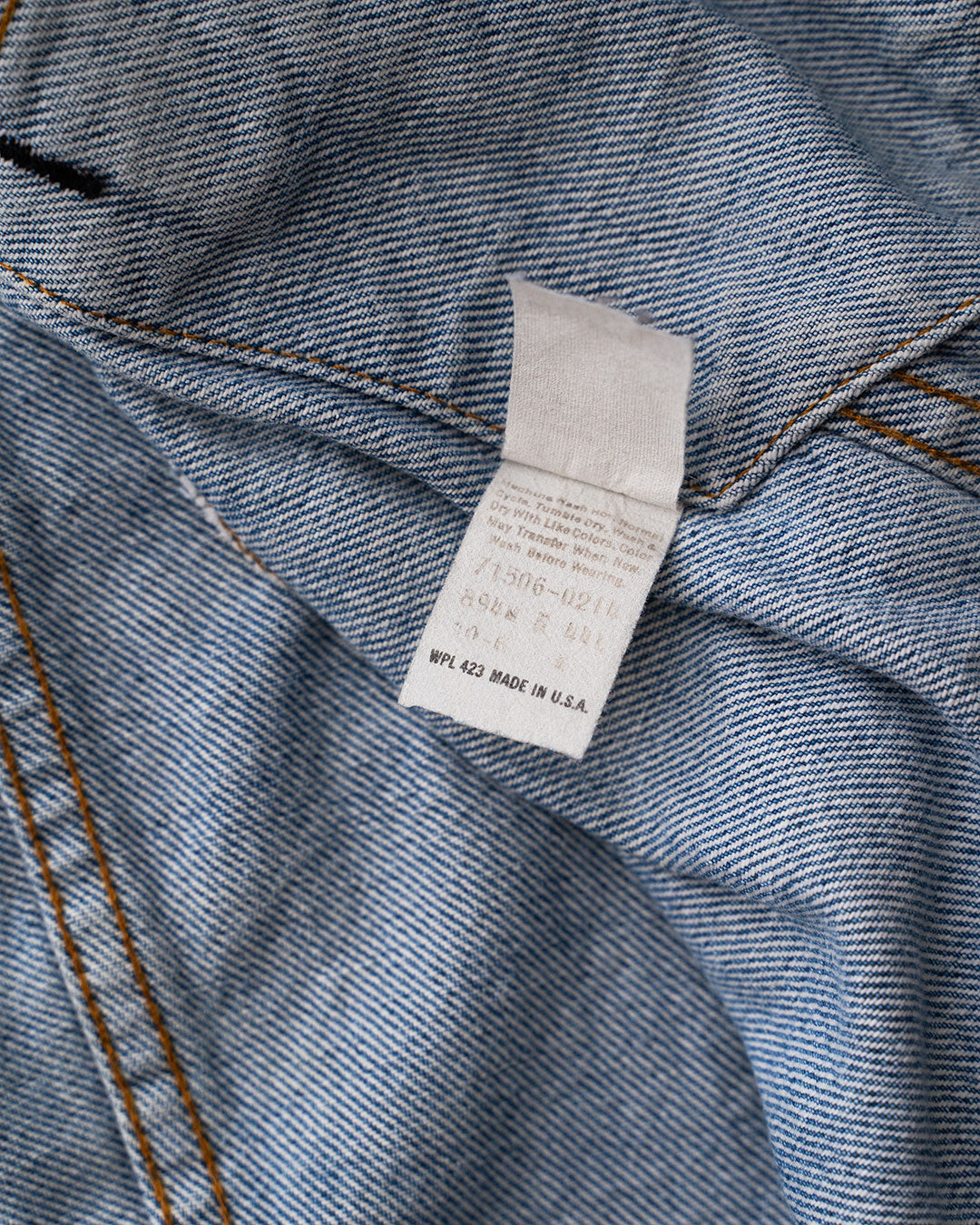 【VINTAGE】90s Levis 70506 Denim Jacket 『Good Size』＆『Made In USA』④