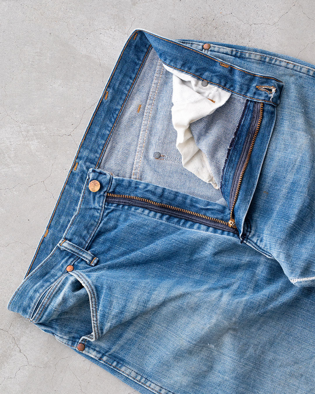 【VINTAGE】70s Wrangler 13MWZ Denim Pants "Good Fade"