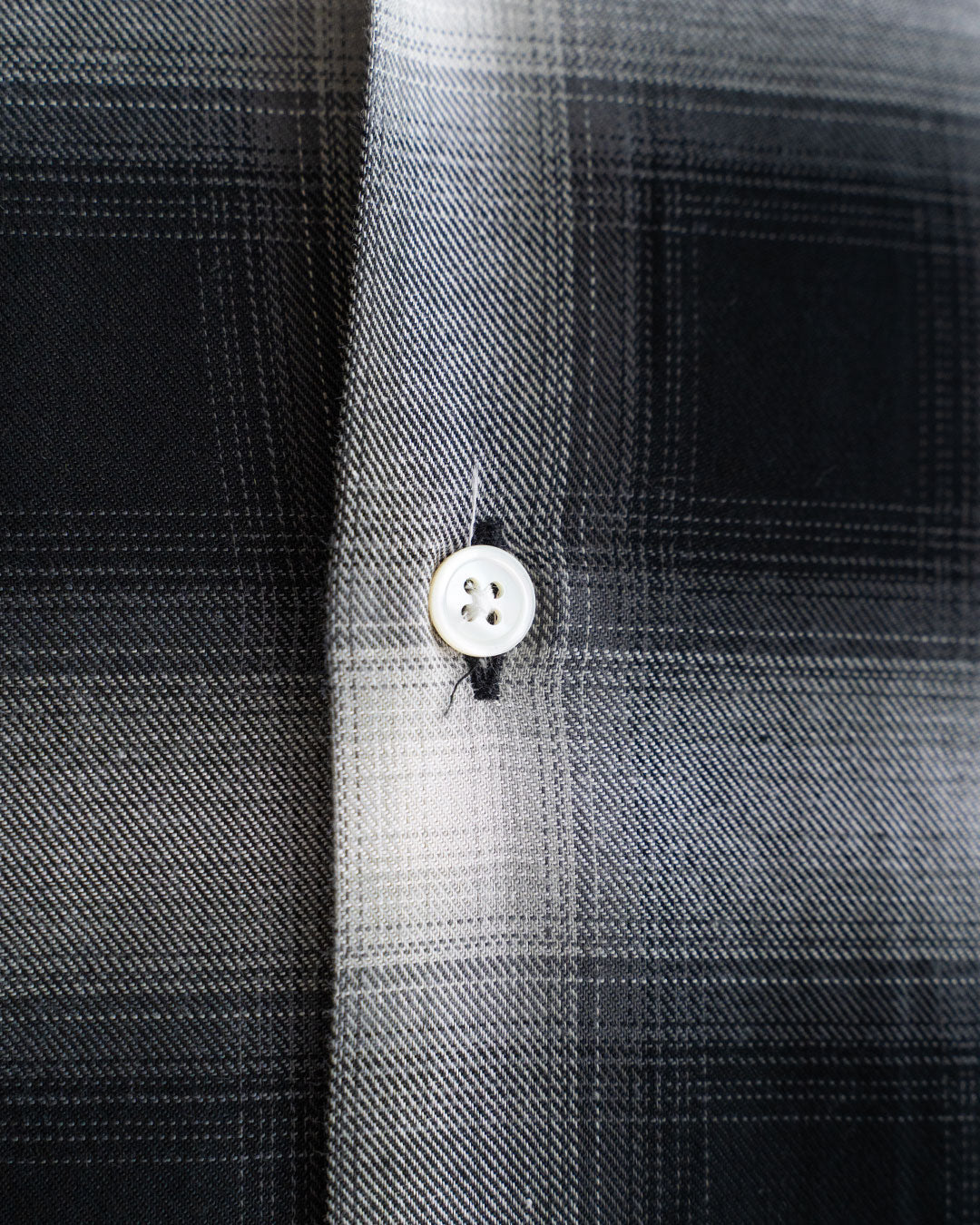 【A VONTADE】 Ombre Check Open Collar Short Sleeve Shirts