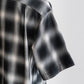 【A VONTADE】 Ombre Check Open Collar Short Sleeve Shirts