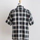 【A VONTADE】 Ombre Check Open Collar Short Sleeve Shirts
