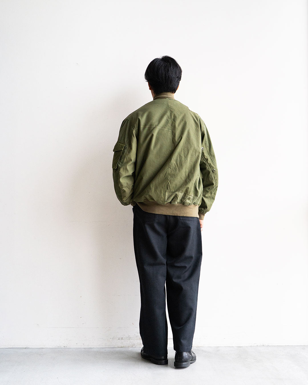 着用モデル 身長175cm　体重69kg 着用サイズ  One Size 『②着用』