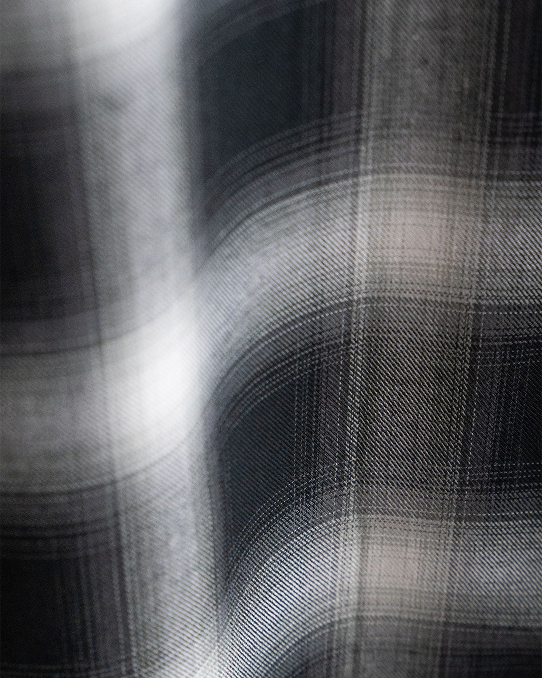 【A VONTADE】 Ombre Check Open Collar Short Sleeve Shirts