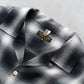 【A VONTADE】 Ombre Check Open Collar Short Sleeve Shirts