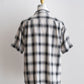 【A VONTADE】 Ombre Check Open Collar Short Sleeve Shirts