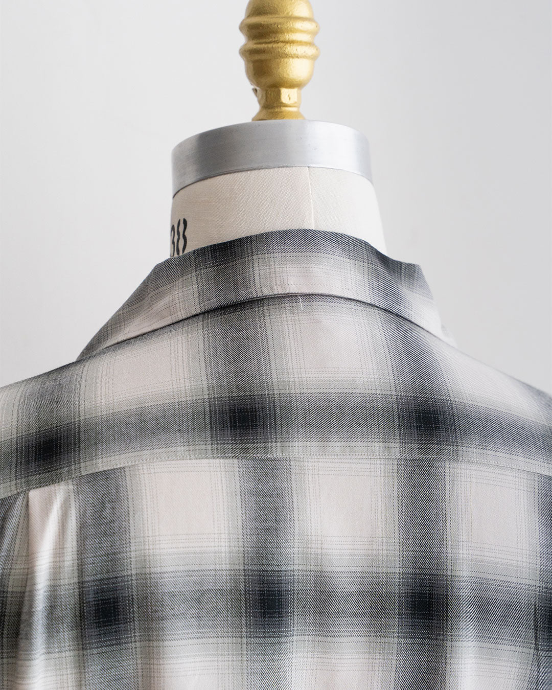 【A VONTADE】 Ombre Check Open Collar Short Sleeve Shirts