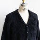 【Authentic Reproduction Products】Premium Classic Mohair Cardigan W/Pocket『Abstract Black』