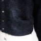 【Authentic Reproduction Products】Premium Classic Mohair Cardigan W/Pocket『Abstract Black』