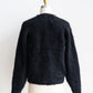 【Authentic Reproduction Products】Premium Classic Mohair Cardigan W/Pocket『Abstract Black』