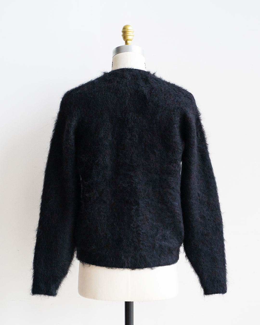 【Authentic Reproduction Products】Premium Classic Mohair Cardigan W/Pocket『Abstract Black』
