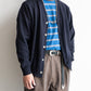 【Yonetomi】 High Twist Cotton Knit Cardigan