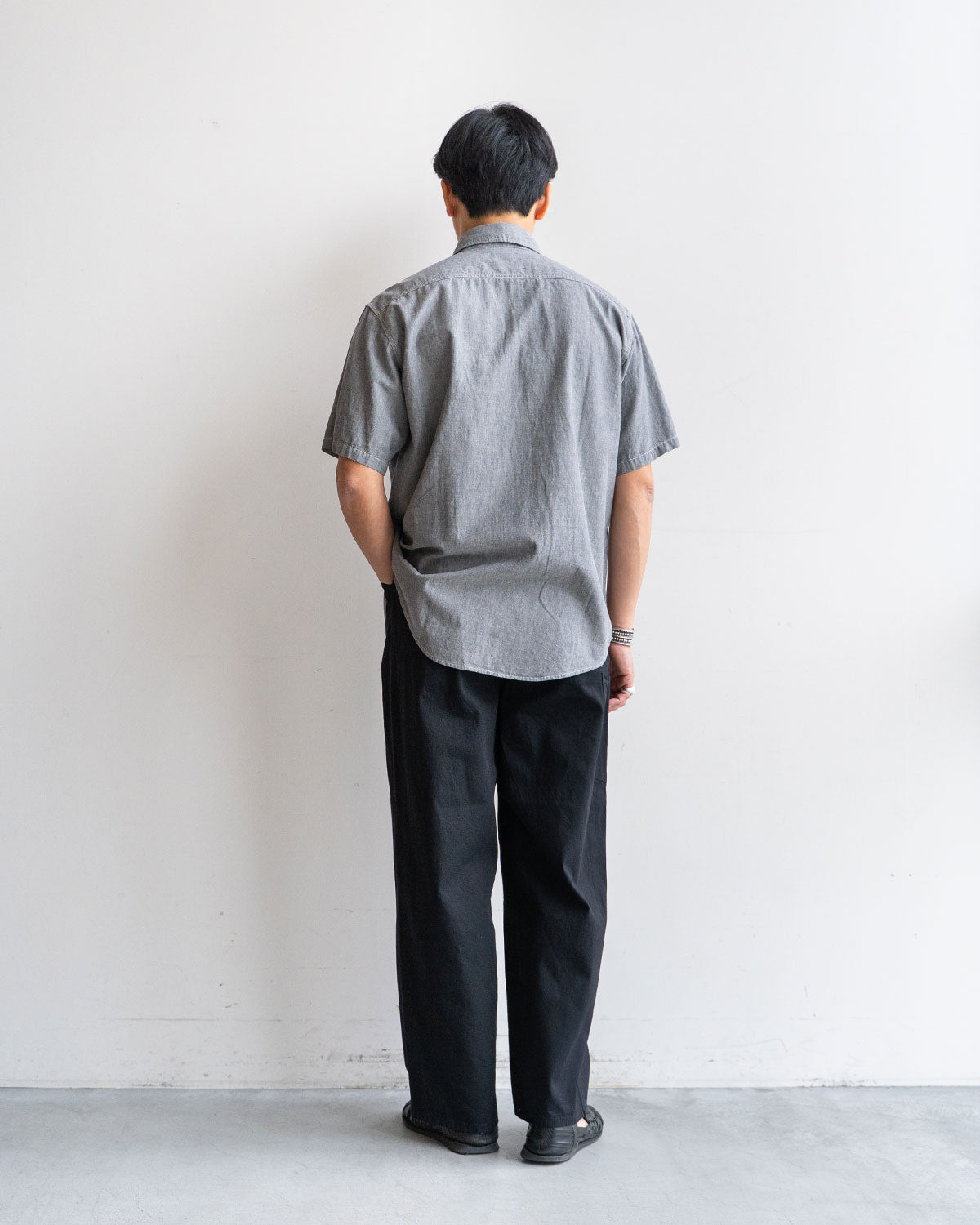 【orslow】Chambray Short Sleeve Work Shirt
