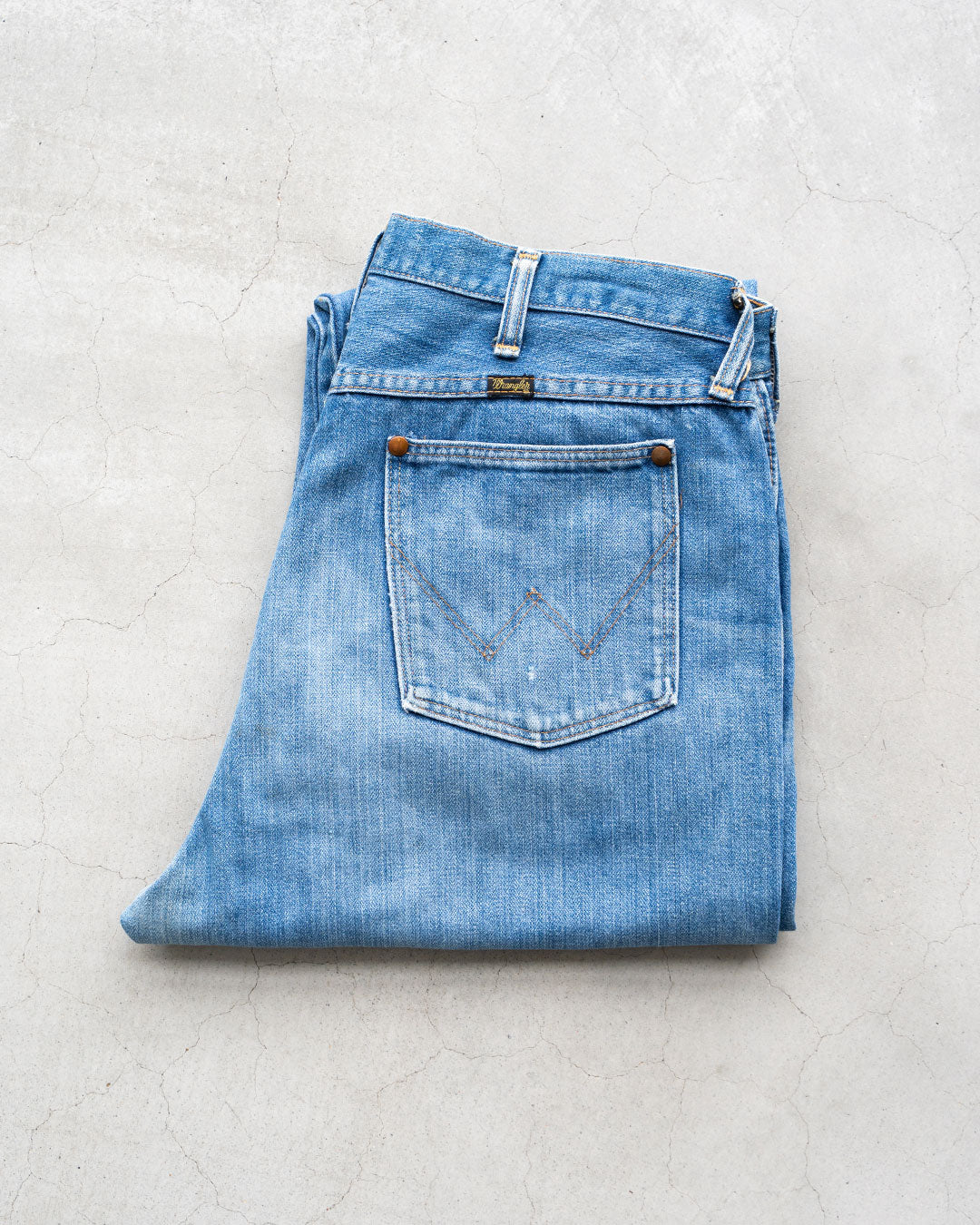 【VINTAGE】70s Wrangler 13MWZ Denim Pants "Good Fade"