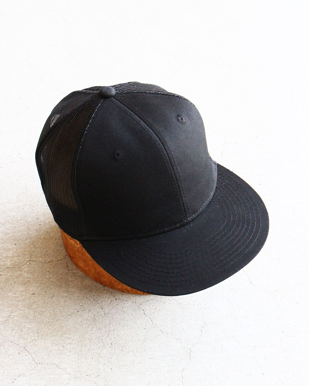 【DEADSTOCK】90s All Black Mesh Cap 『Made In USA』