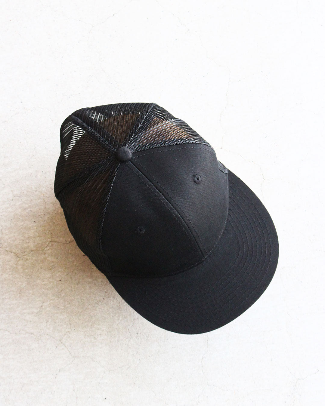 【DEADSTOCK】90s All Black Mesh Cap 『Made In USA』