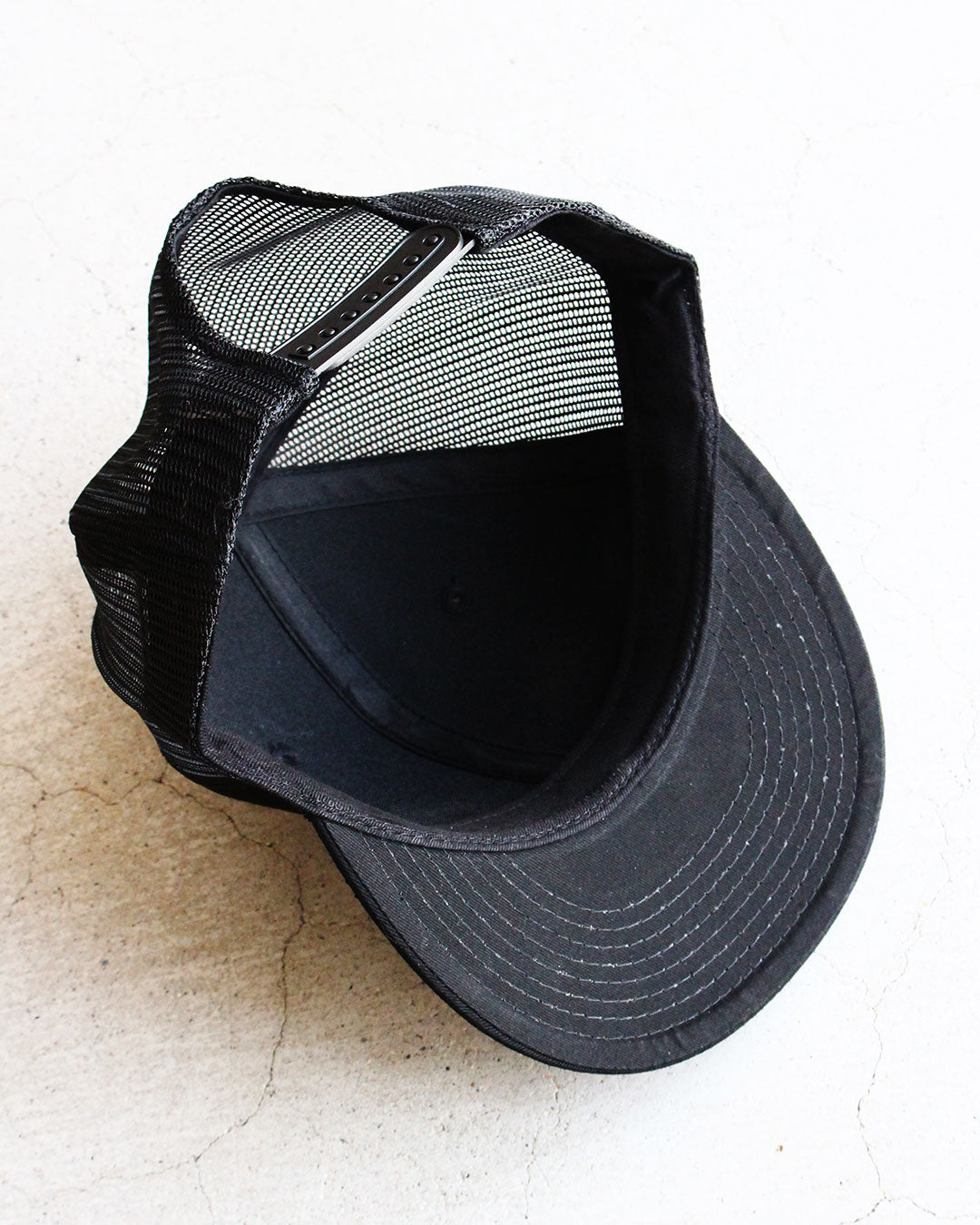 【DEADSTOCK】90s All Black Mesh Cap 『Made In USA』
