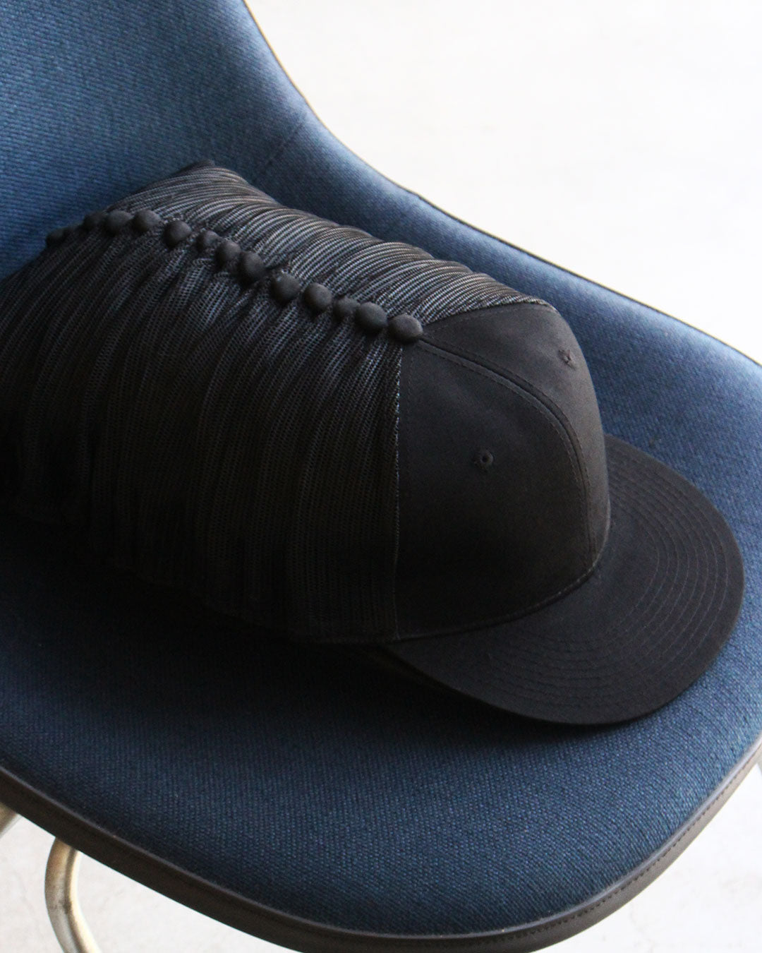 【DEADSTOCK】90s All Black Mesh Cap 『Made In USA』