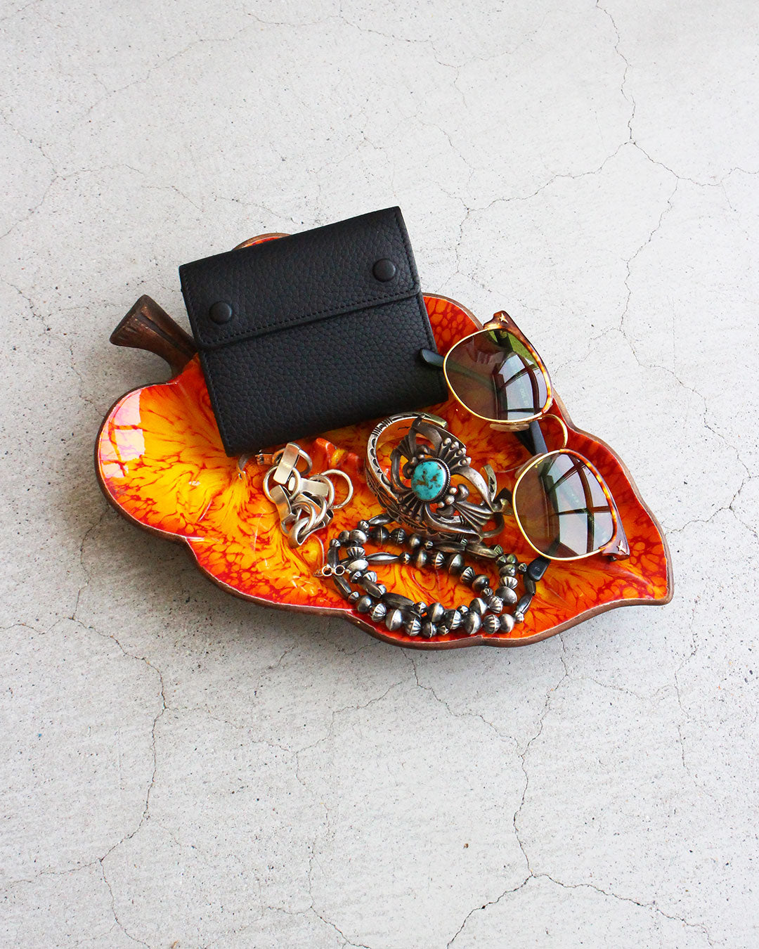 【VINTAGE】60s Mid Century Marble Ashtray (Treasure Craft) 『Made In USA』