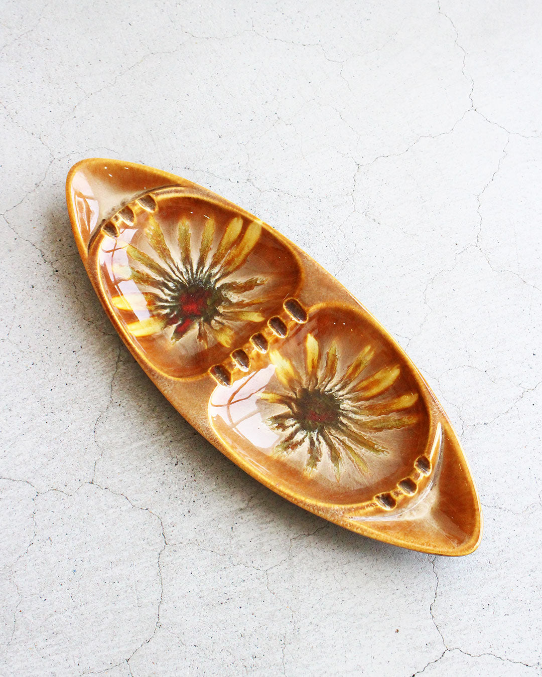 【VINTAGE】60-70s Mid Century Marble Ashtray 『Made In USA』