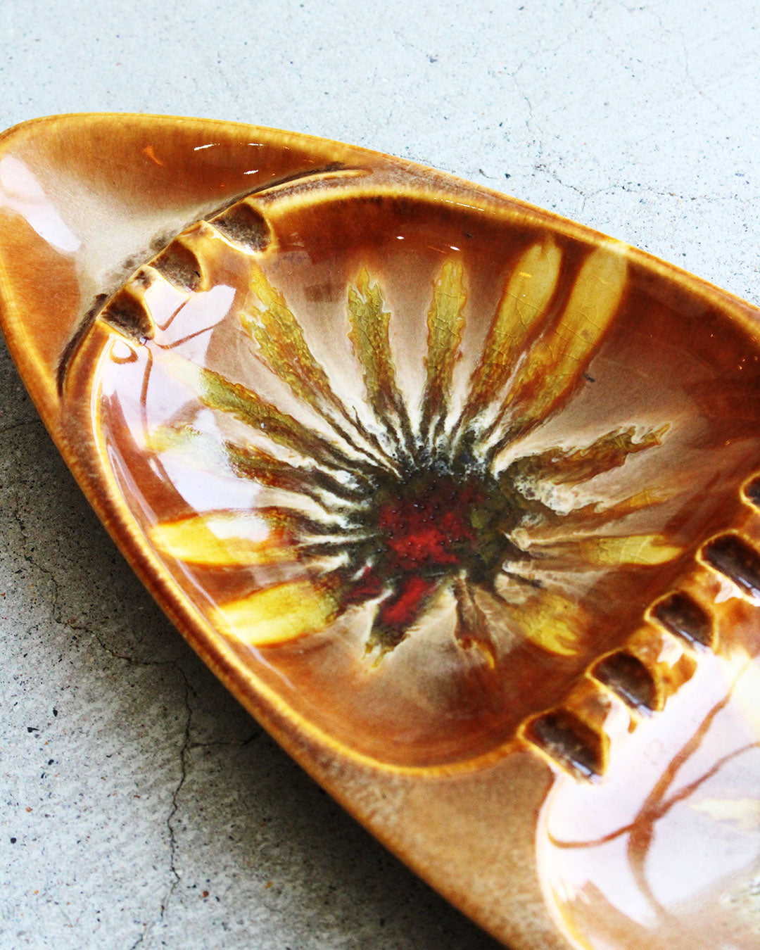 【VINTAGE】60-70s Mid Century Marble Ashtray 『Made In USA』