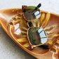 【VINTAGE】60-70s Mid Century Marble Ashtray 『Made In USA』