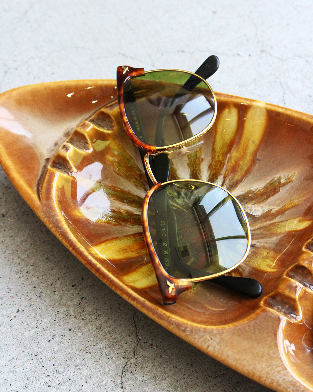 【VINTAGE】60-70s Mid Century Marble Ashtray 『Made In USA』