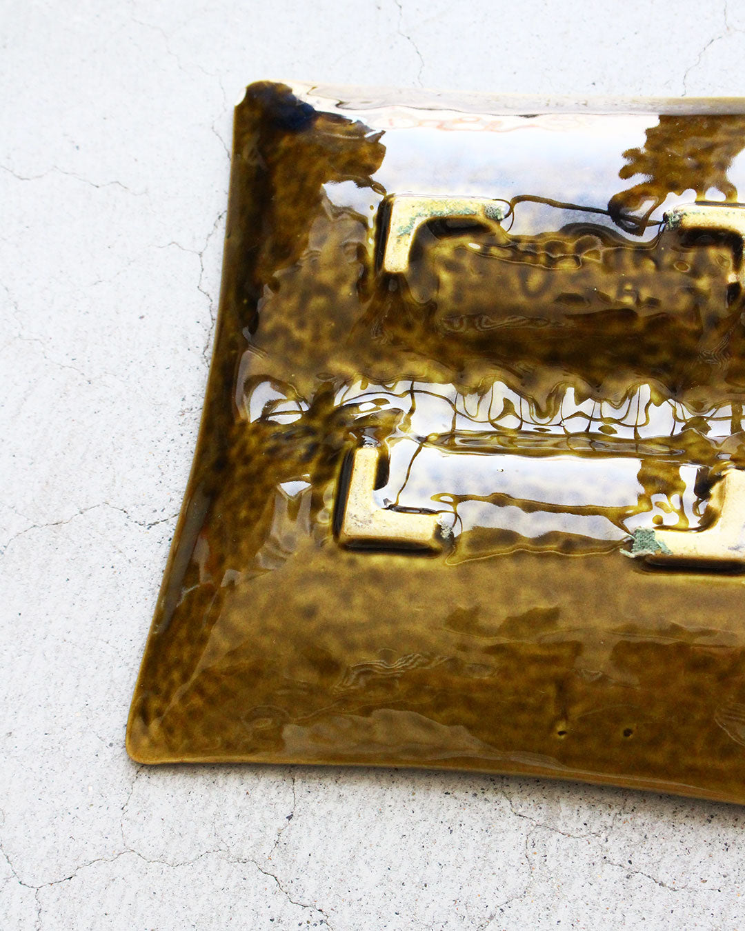 【VINTAGE】60-70s Mid Century Marble Ashtray 『Made In USA』