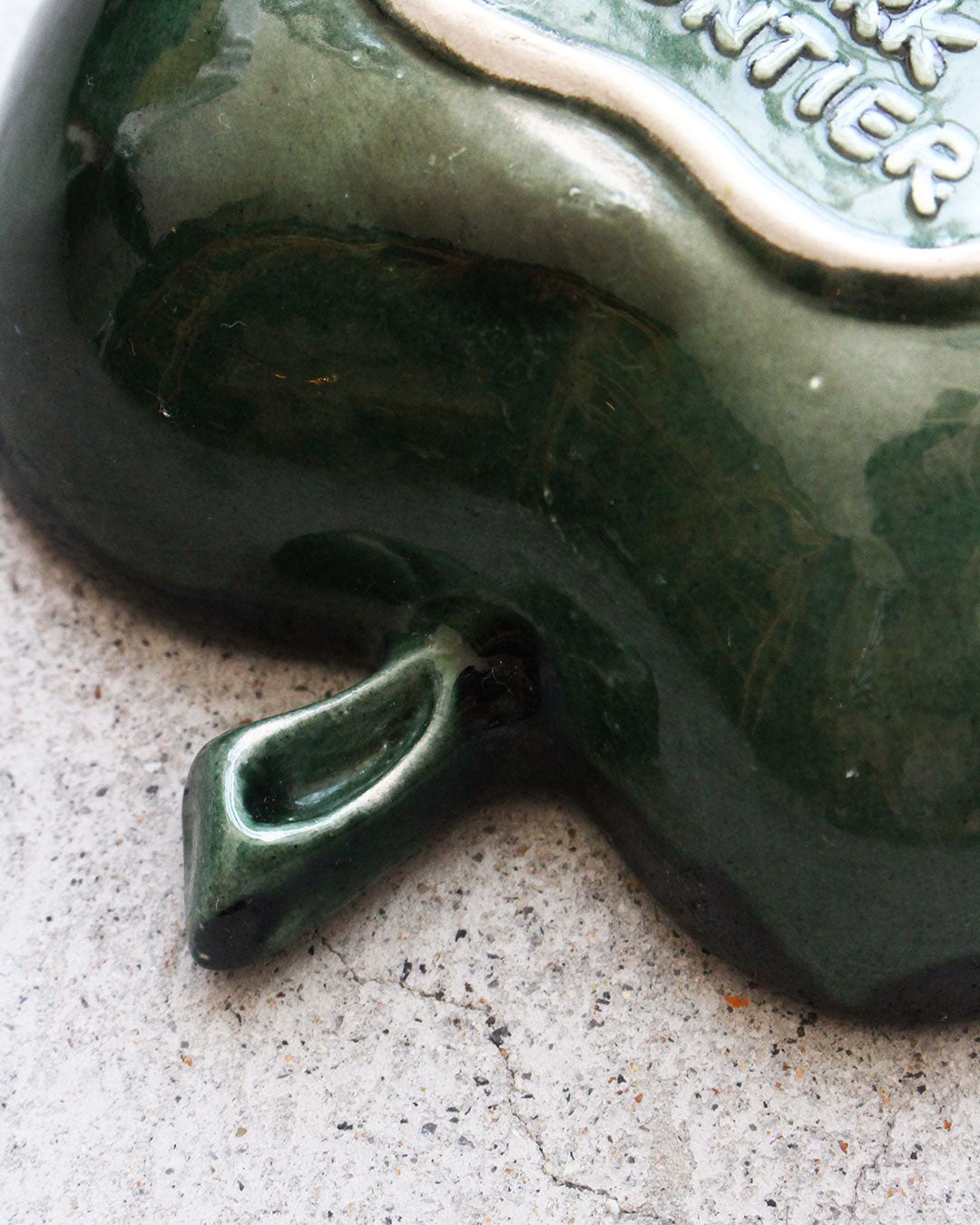 【VINTAGE】60-70s Mid Century Apple Shaped Pottery Tray『Made In USA』