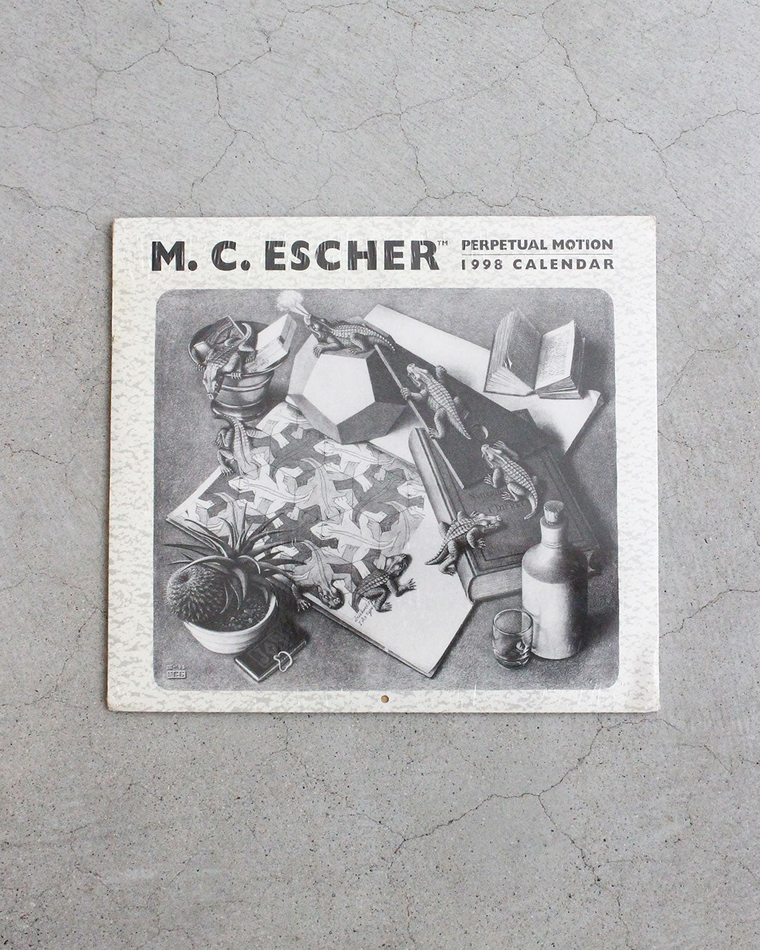 【DEADSTOCK】90s M.C. ESCHER “Perpetual Motion” 1998 Calendar