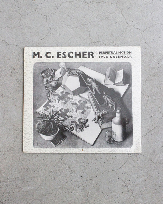 【DEADSTOCK】90s M.C. ESCHER “Perpetual Motion” 1998 Calendar