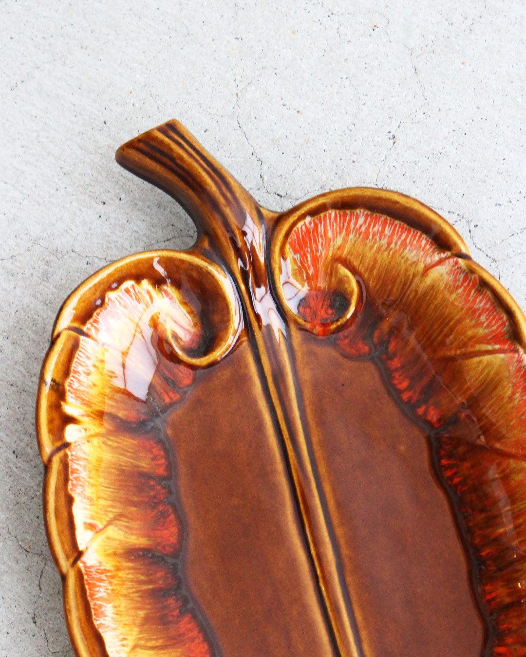 【VINTAGE】60s Mid Century Marble Leaf Tray (Maurice Of Calif) 『Made In USA』