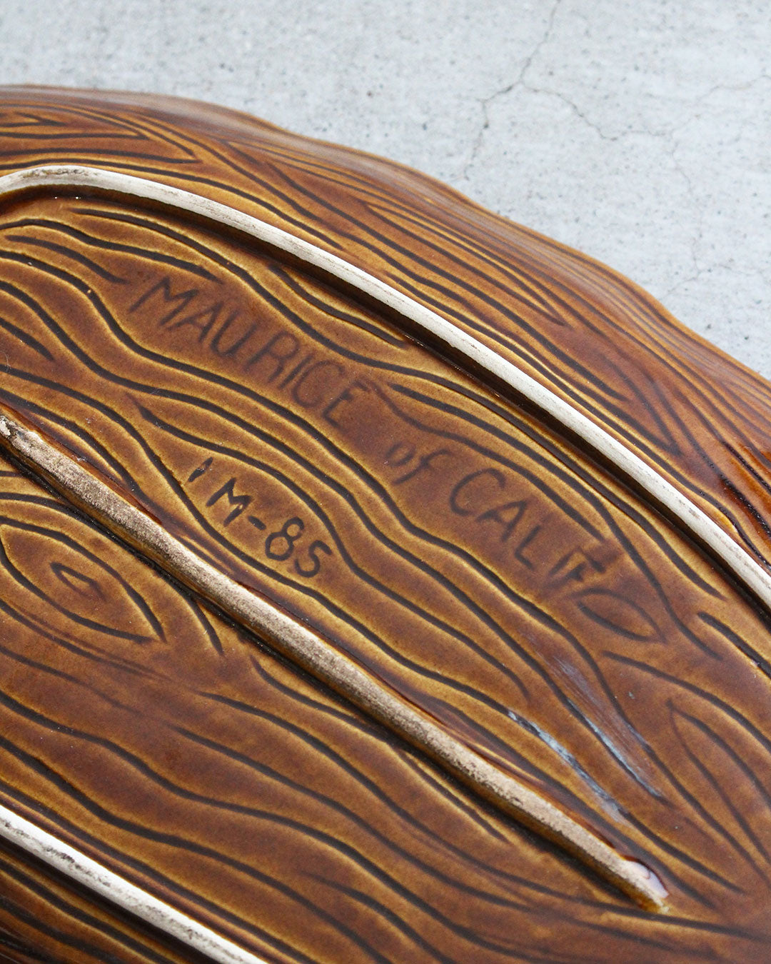 【VINTAGE】60s Mid Century Marble Leaf Tray (Maurice Of Calif) 『Made In USA』