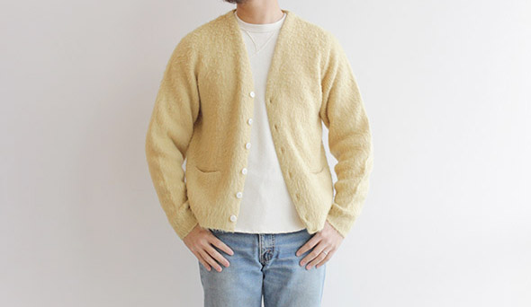 【60's YOUNG BREED by REVERE Vintage Mohair Cardigan