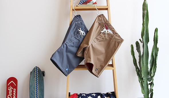 【Yellow Rat / イエローラット】Nylon Board Shorts.夏に向けての揃えたいクラシックなボードショーツ。 | blog