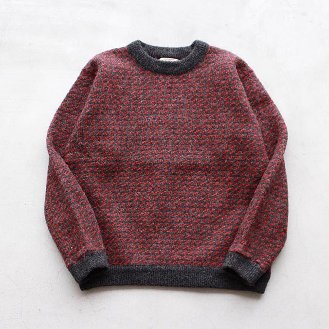 Birdseye Crew Neck Sweater 80’s vintage