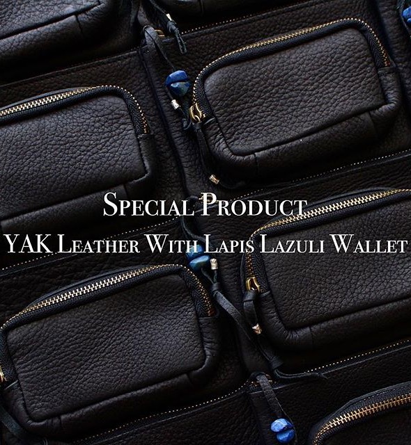 Special Product】YAK Leather With Lapis Lazuli Wallet. New In