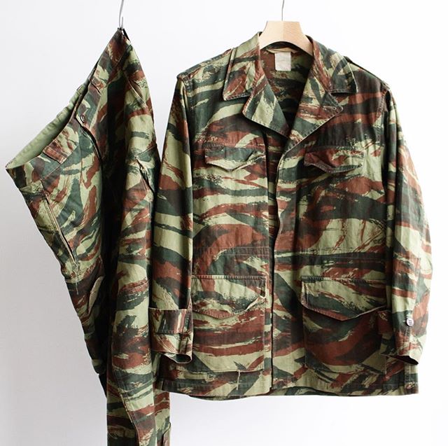 60s French Army Lizard Camo M-47 Set Up】 New In!!!・こちらも抜群